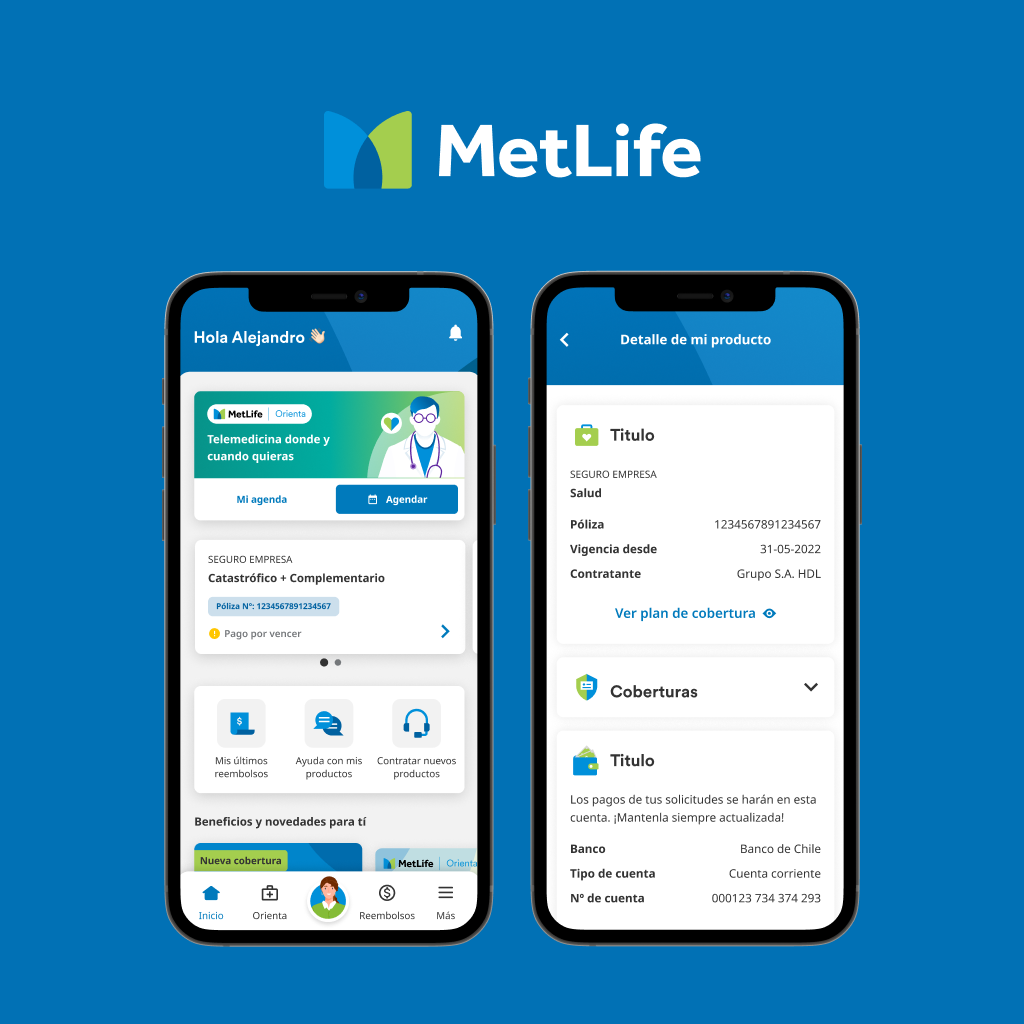 MetLife App UX/UI